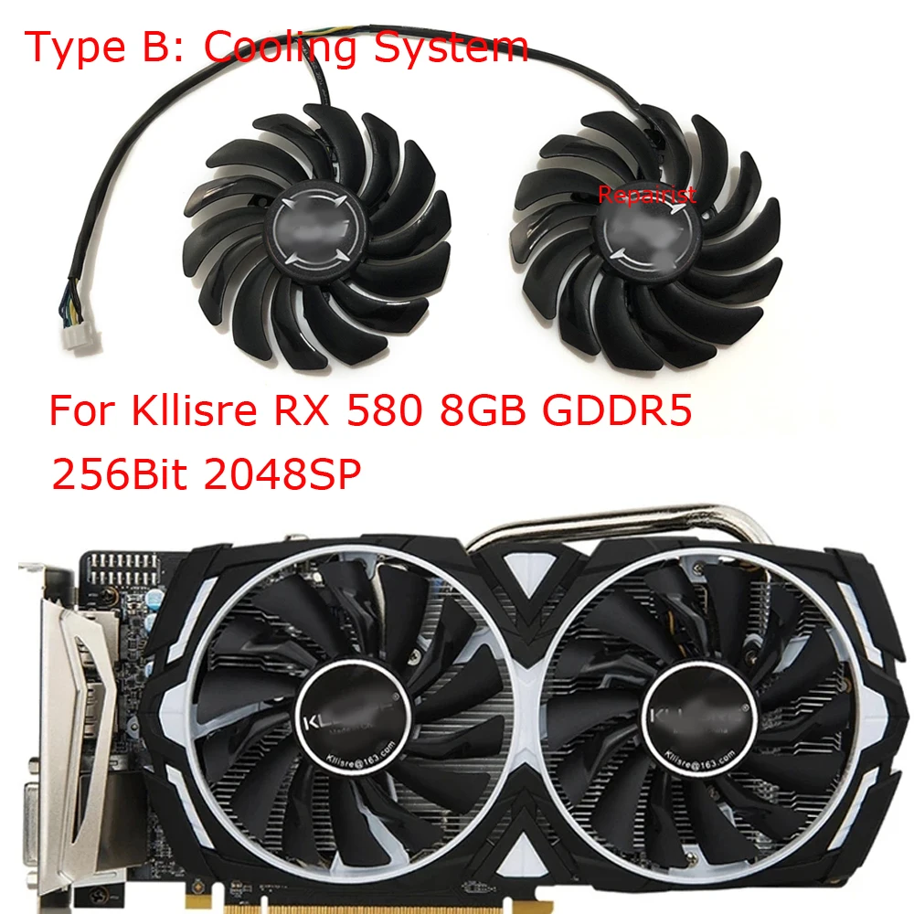 2 stks/set, VGA GPU Koeler, Vi - Rx 580 8Gb 2048Sp Gpu recensie en prijs